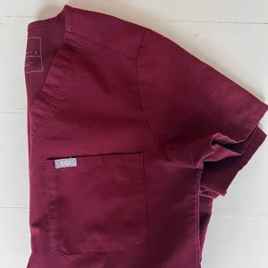 Maroon Figs Scrubs